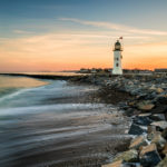 Old Scituate Light - Pastel Sunset